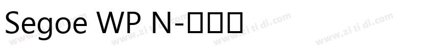 Segoe WP N字体转换